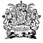 Schwarzweiß-Logo der „Gesellschaft der Freunde der Bayerischen Akademie der Wissenschaften“
