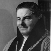 Schwarzweiß-Portrait von Präsident Mariano San Nicoló