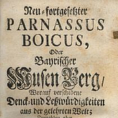 Titelseite des Parnassus boicus